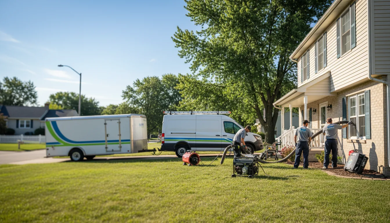 Flooded Basement Restoration And Cleanup With Repair in Irons, MI near me